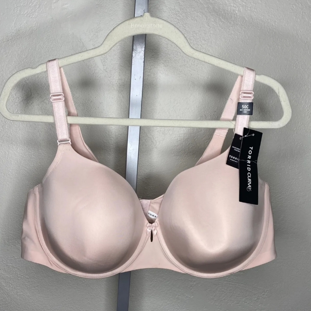Torrid Curve Blush Bra 50C New